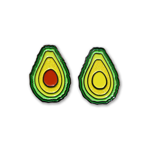 Green Gold - Avocado two pin set - Pin - Easily Amused - 1