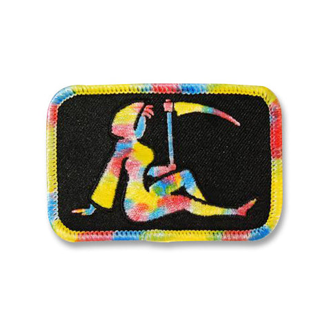 Grrrl Reaper - Rainbow - Embroidered patch - Patches - Easily Amused