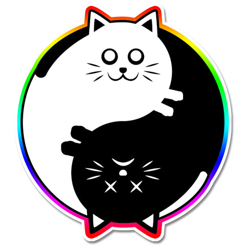 Schrodinger's Yin Yang - Stickers - Easily Amused - 1